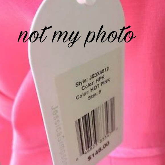 Jessica Simpson | Hotpink Strapless Flower Dress - Picture 6 of 8